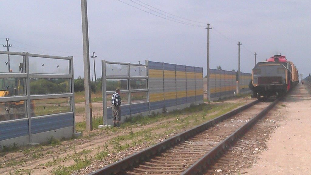 Kolejowe ekrany akustyczne Kulpenai Litwa