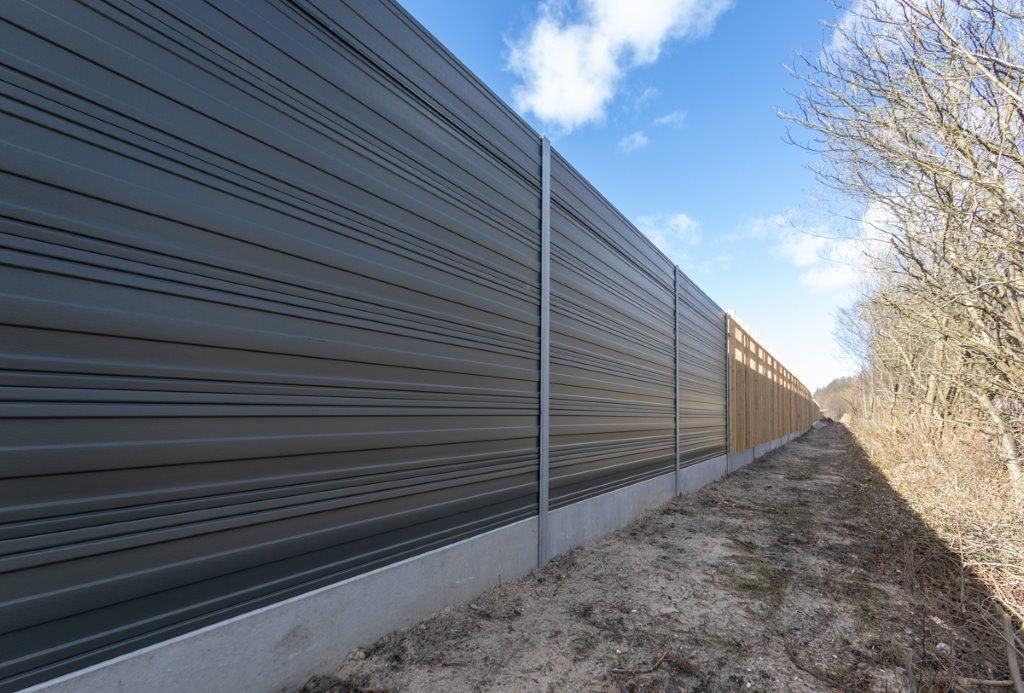 Ekrany akustyczne Hillerødmotorvejen v/ Bregnerød