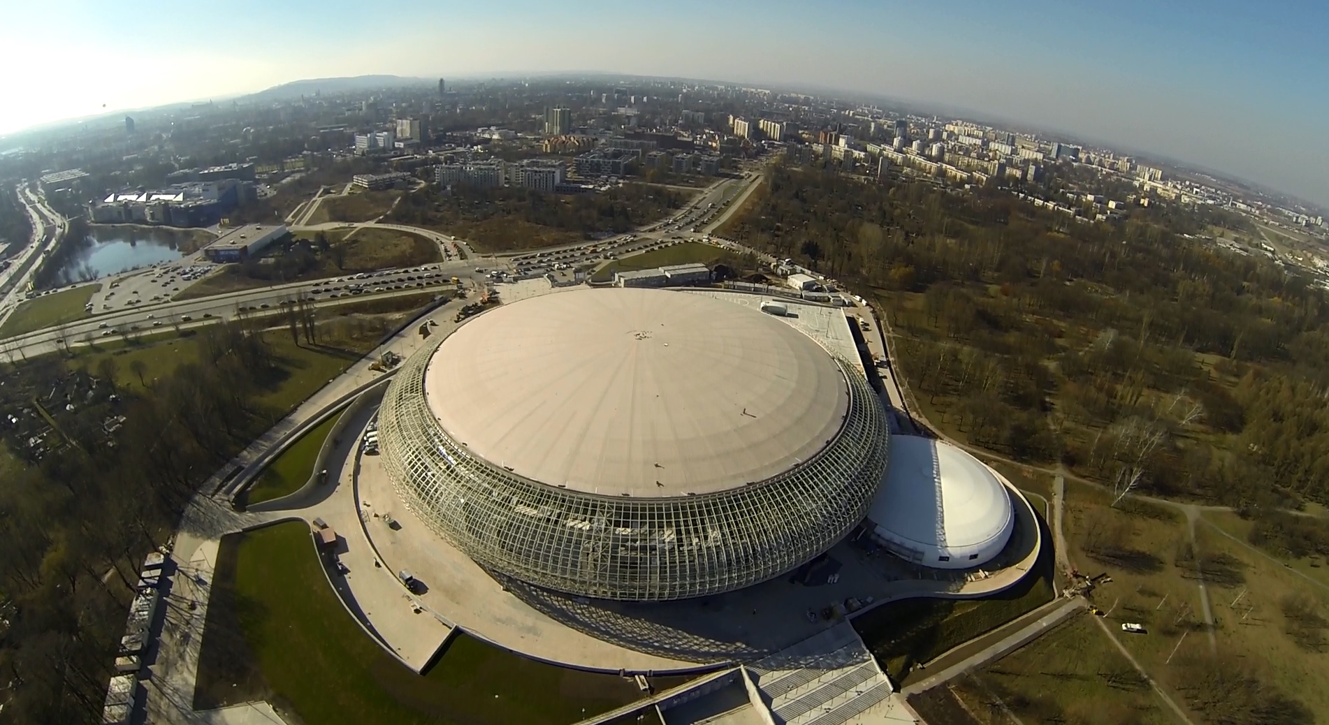 Obudowa akustyczna elewacji Arena Kraków