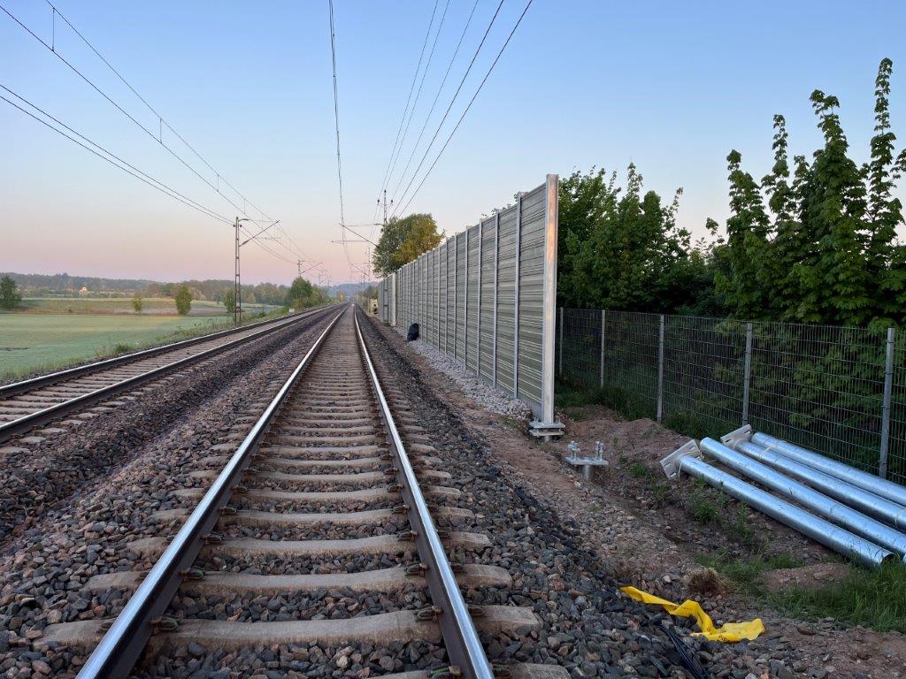 Noise Barrier Sweden Herrljunga Railrod