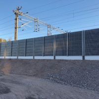 Ekrany akustyczne linia kolejowa Kerava- Järvenpää Finland