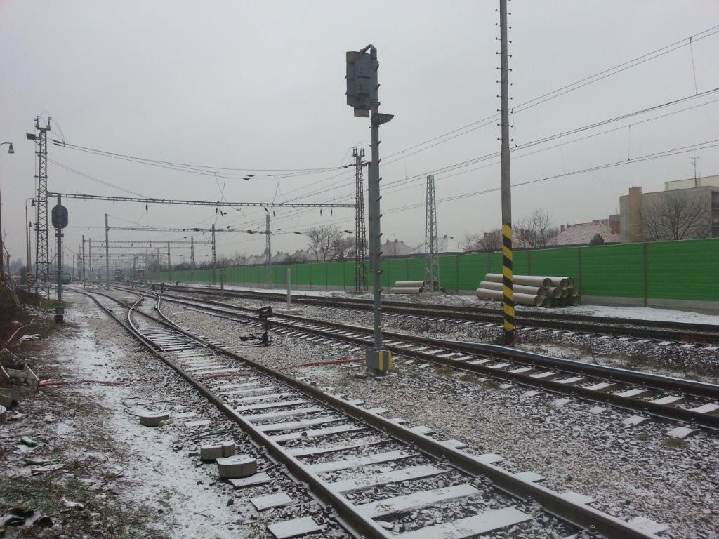 Ekrany akustyczne linia kolejowa Trenčín