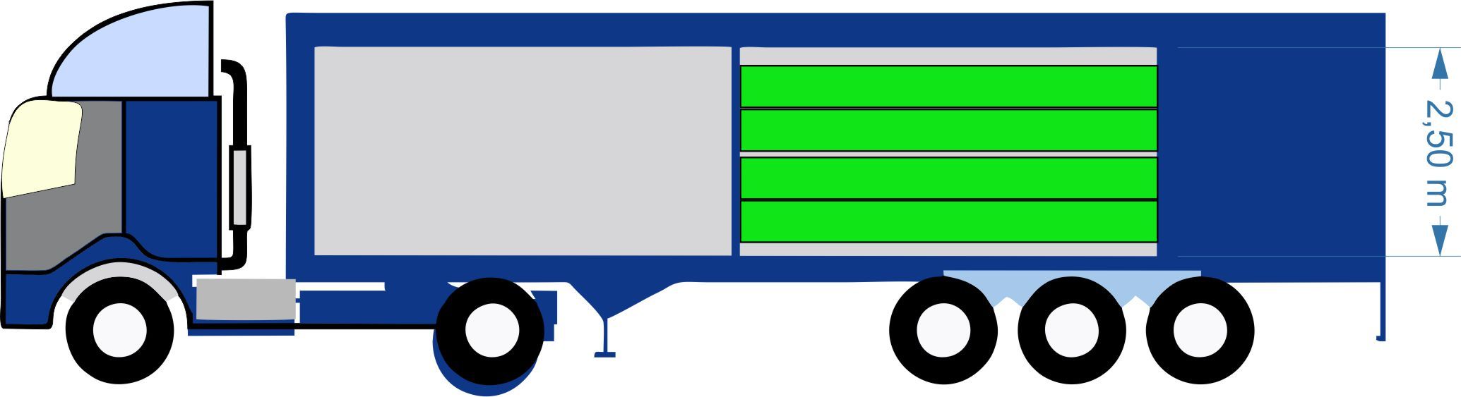 Tir -Pakowanie palet - Bok Palety 5 M