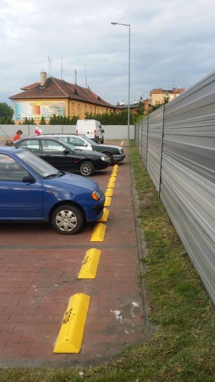 Ogrodzenie akustyczne parking Kaufland Wągrowiec