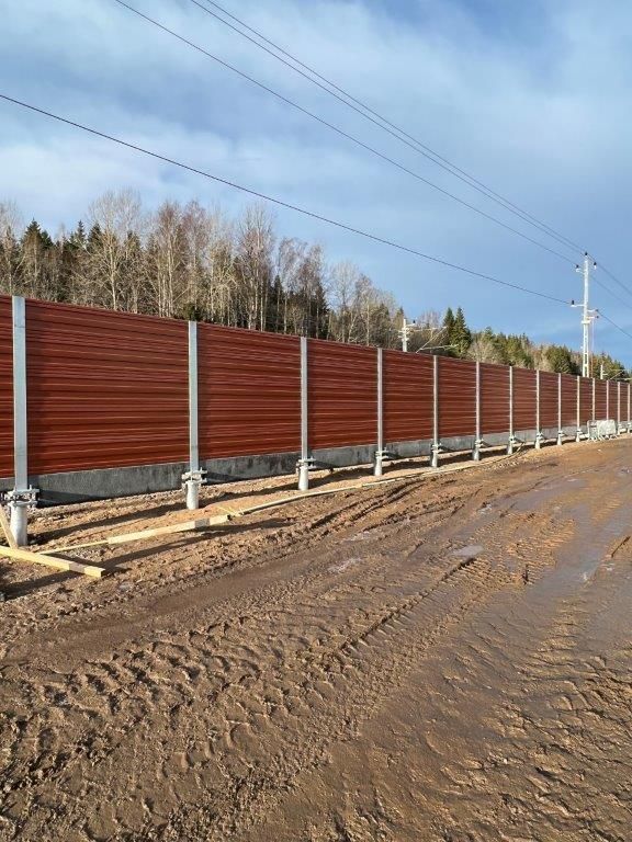 Noise Barrier Sweden Motala Railrod