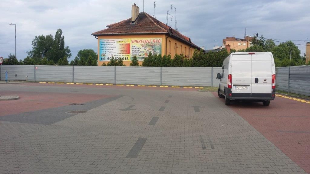 Ogrodzenie akustyczne parking Kaufland Wągrowiec