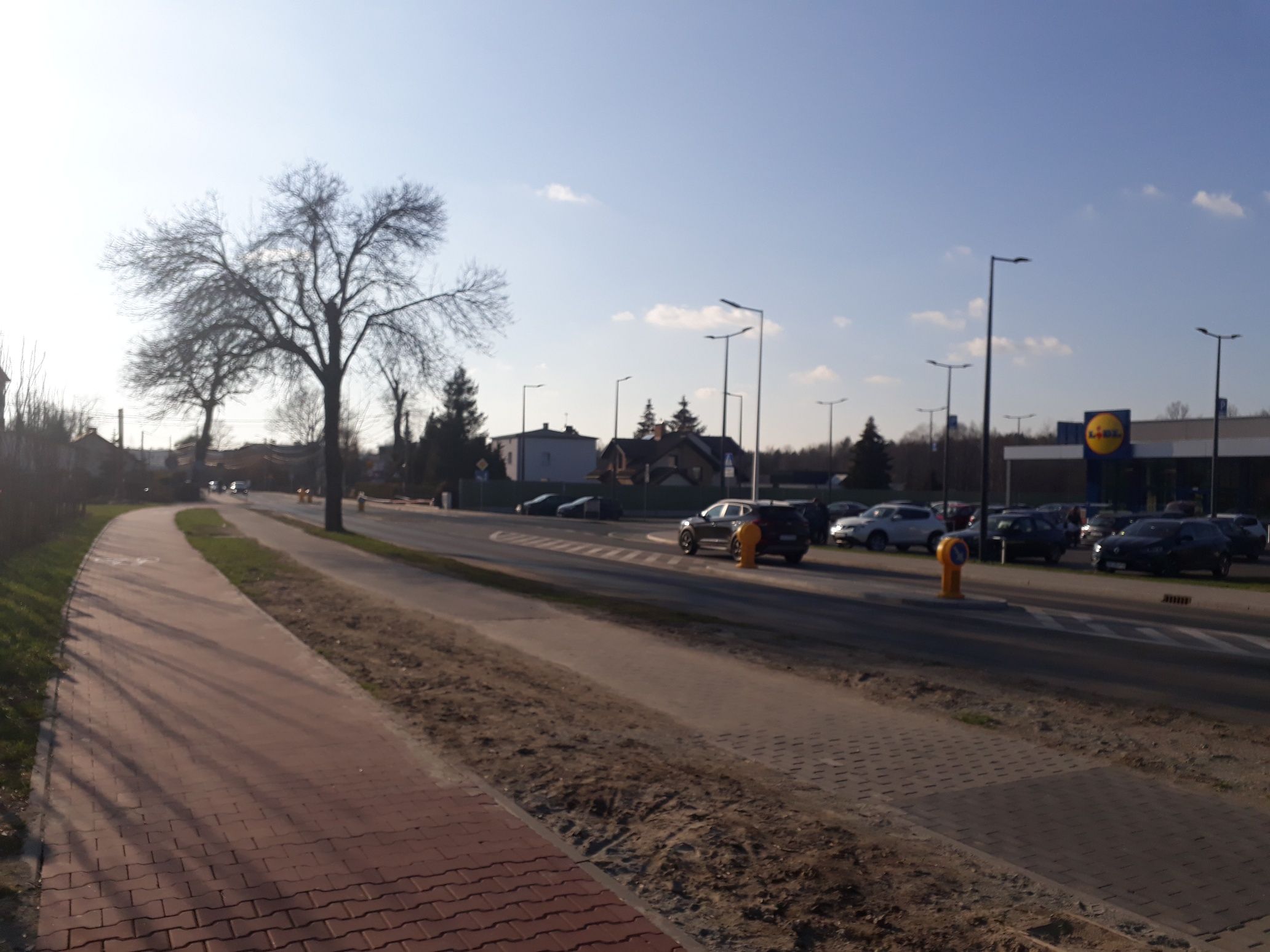 Ogrodzenie akustyczne parking Lidl Katowice