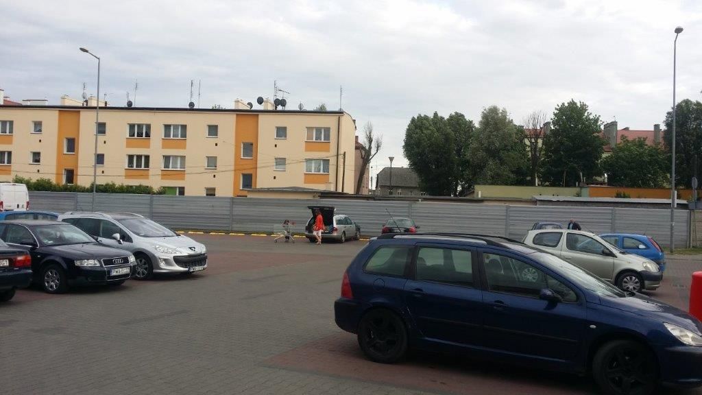 Ogrodzenie akustyczne parking Kaufland Wągrowiec