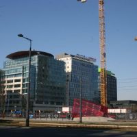 Obudowa akustyczna na dachu wieżowca Warszawa Przyokopowa
