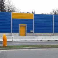 Ekrany akustyczne droga krajowa Brno